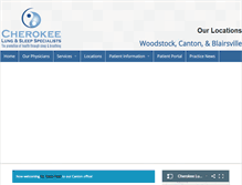 Tablet Screenshot of cherokeelungandsleep.com